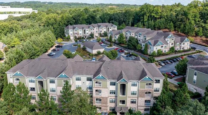 Aerial view of community