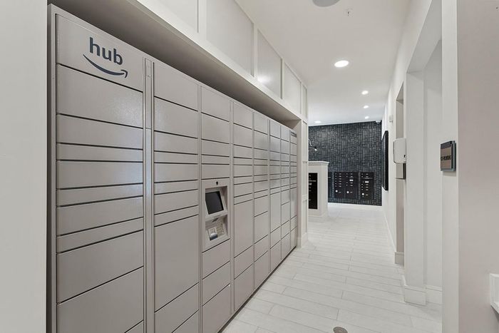 amazon locker room in apartment building