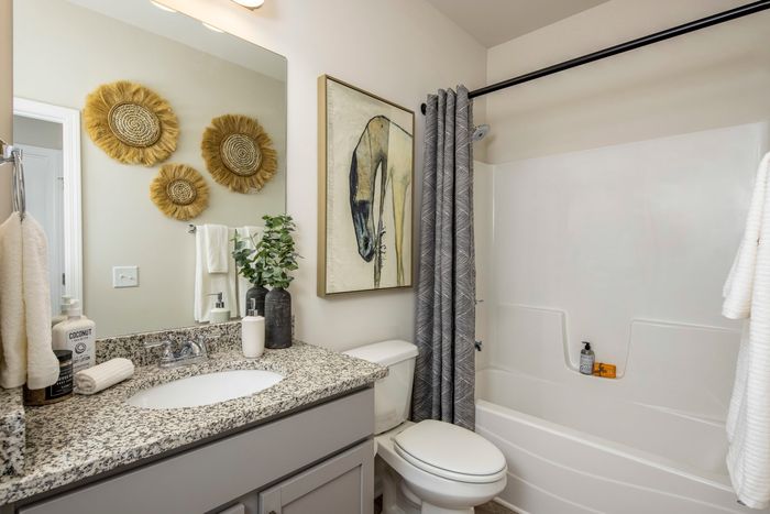 furnished bathroom in single-family home
