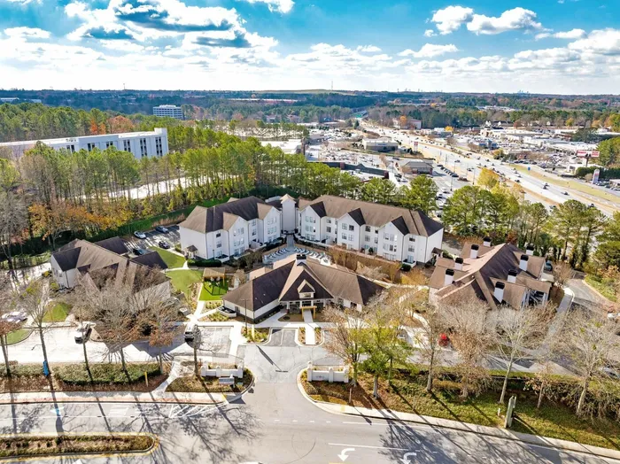 Aerial view of the community