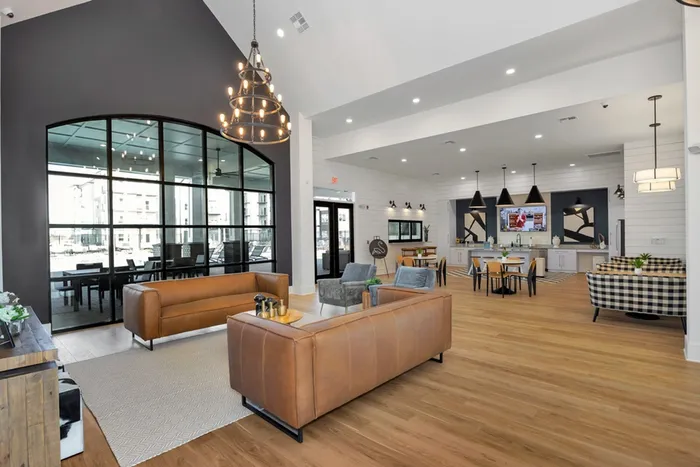 Clubroom with seating and tables