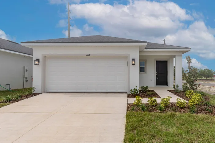 Exterior of home with two car garage