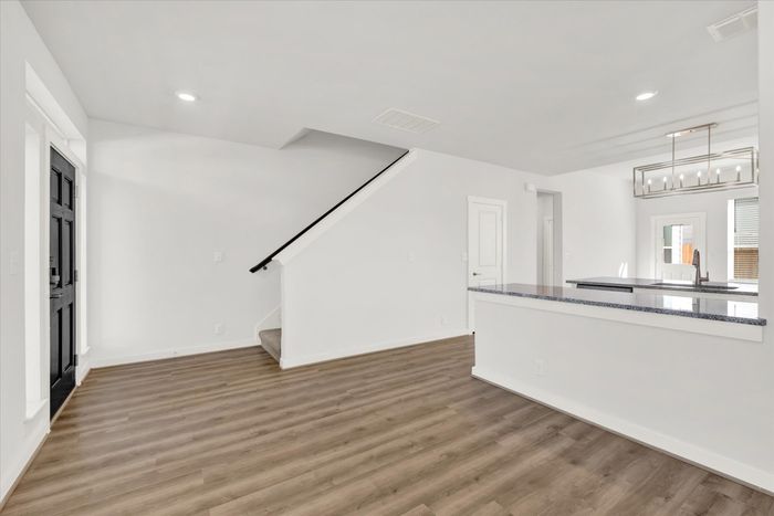 unfurnished living area