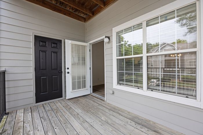 Patio with windows