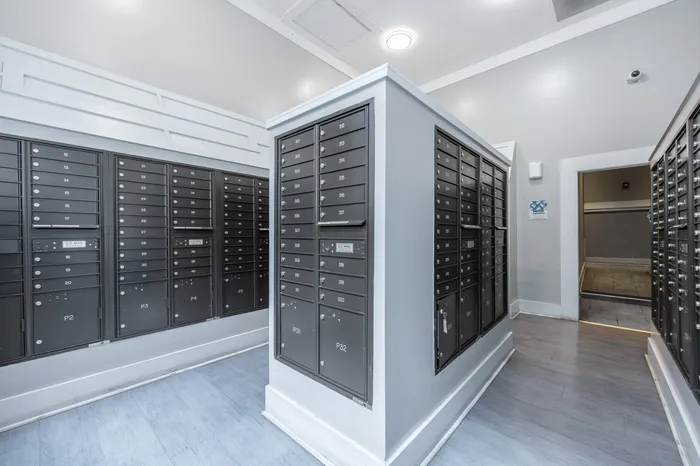 Community Mailroom with Package Lockers