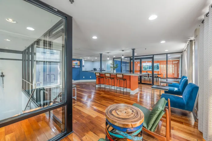 Community Clubroom with Seating Areas
