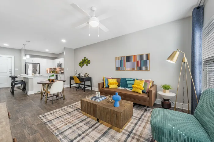 Furnished Model Kitchen and living area