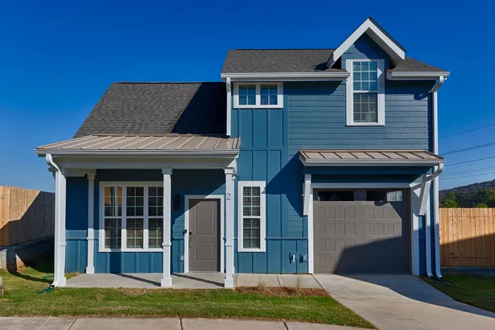 blue home exterior