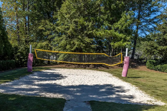 Outdoor sand volley ball court