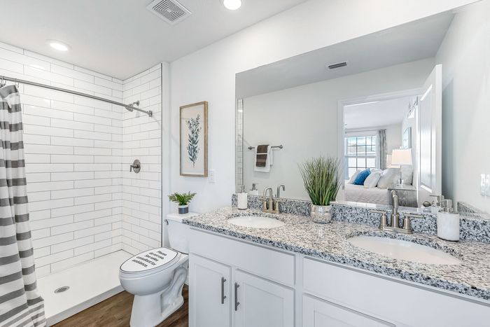 Primary bathroom with walk-in shower