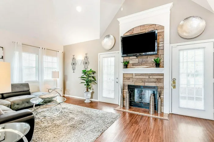 Clubhouse with fireplace
