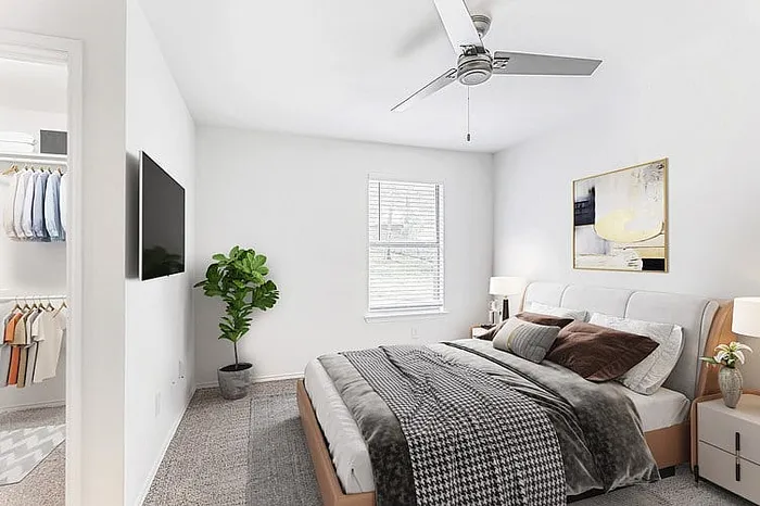 Furnished bedroom