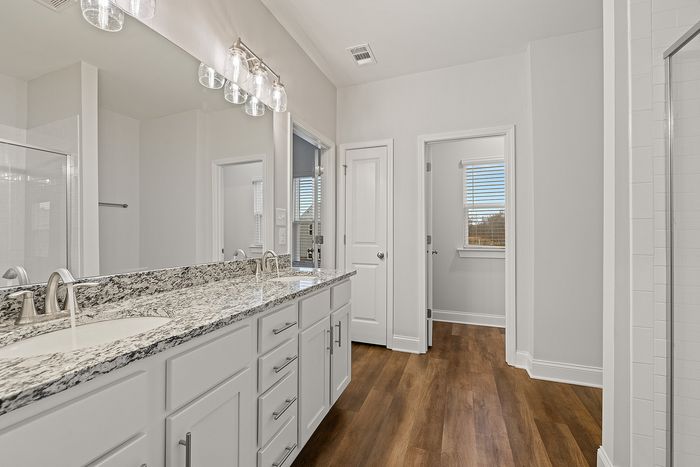 Bathroom with double vanity