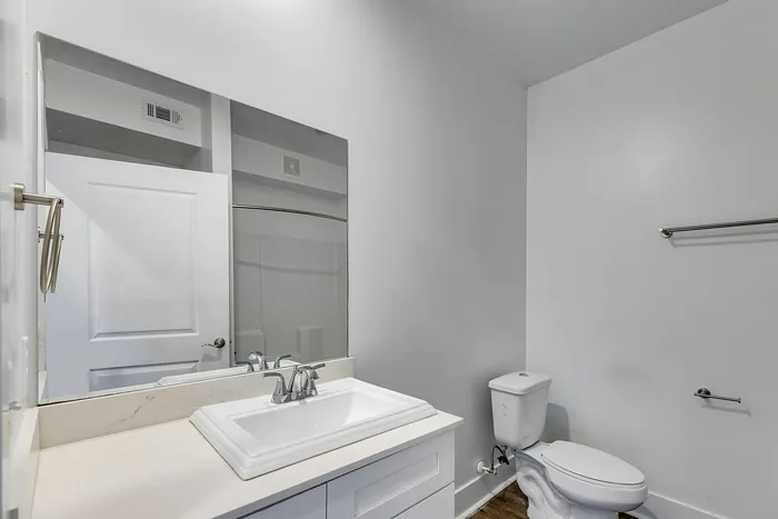 Guest bathroom at Paragon Luxury Apartments in Athens, GA
