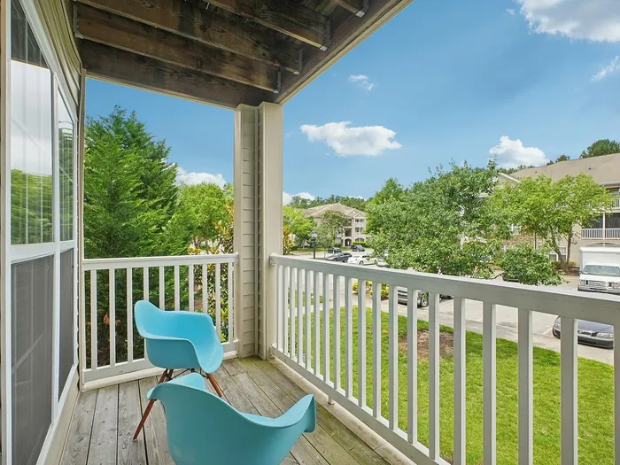 Balcony with chairs