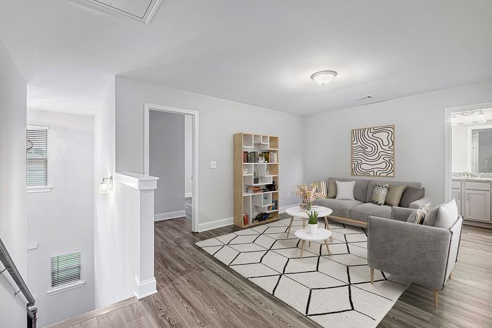 Virtually staged loft area