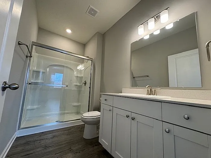 Bathroom with walk-in shower