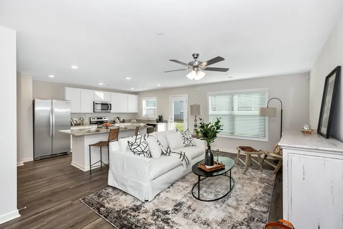 Kitchen and living room