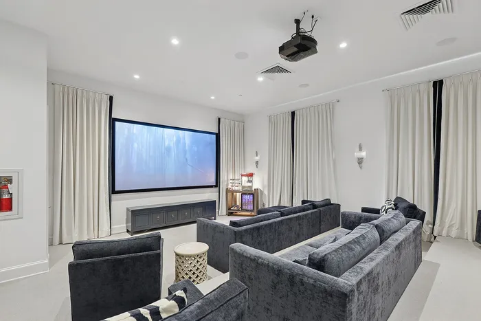 Indoor community movie room
