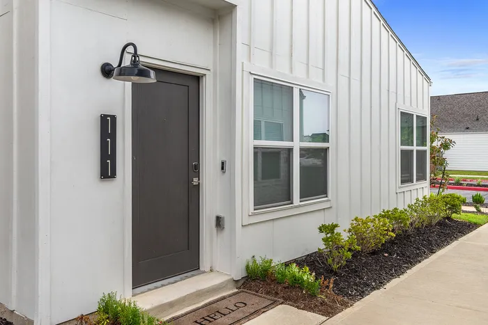 Front entry of townhome