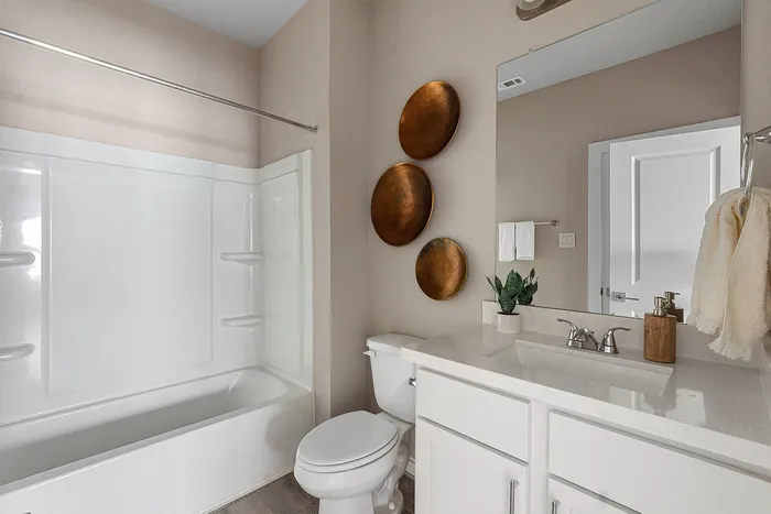 Bathroom with stand in shower
