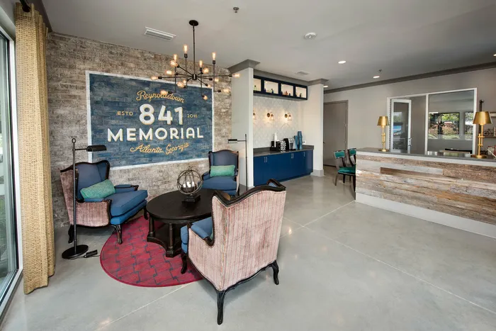 leasing office interior
