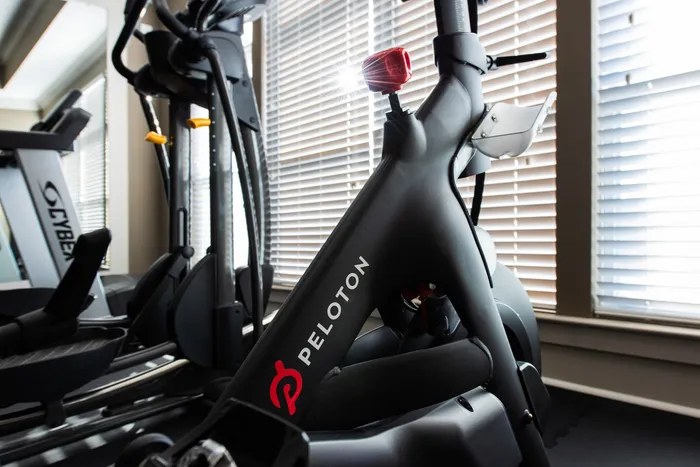 close up of peloton bike