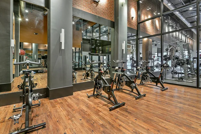 Fitness Center with free weights, machines and cardio equipment