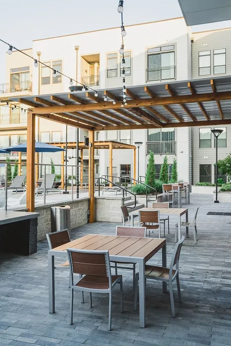 Outdoor grilling area