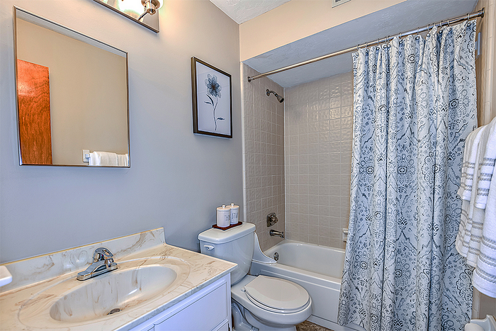 Bathroom with shower/tub combo