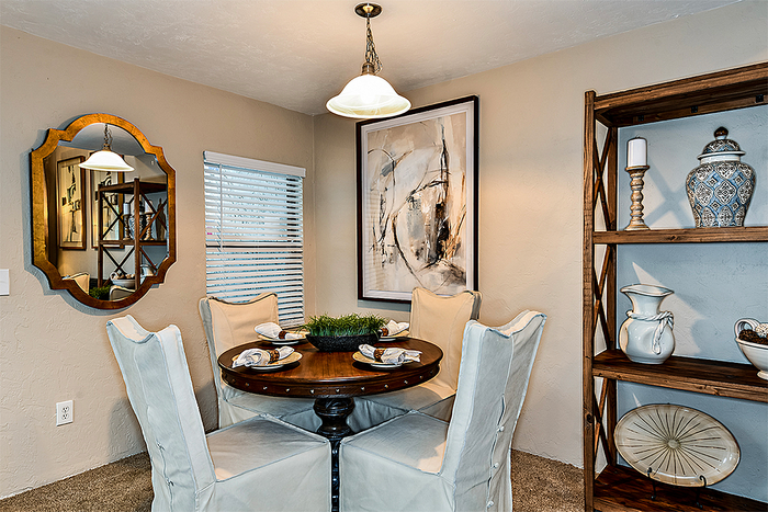 Dining room at Woodland Villas in Gainesville, FL