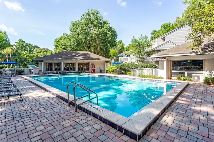 sparkling community pool