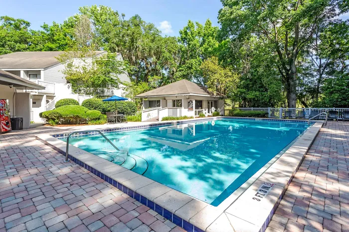 sparkling community pool