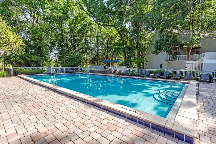 sparkling community pool