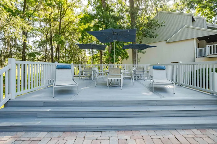 sun deck with lounge chairs