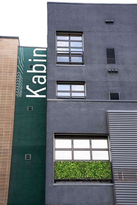 Kabin painted signage exterior upscale architecture