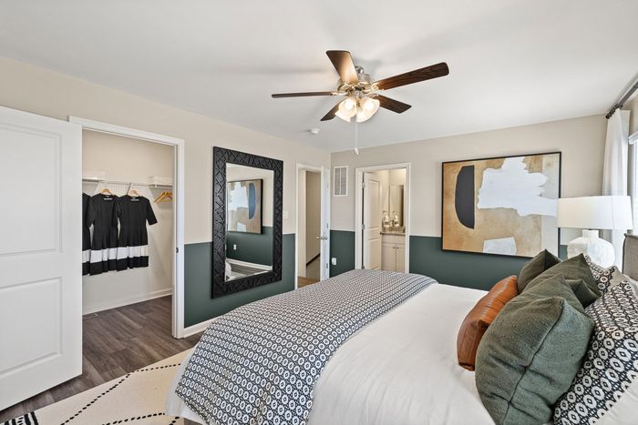 furnished living area of townhome