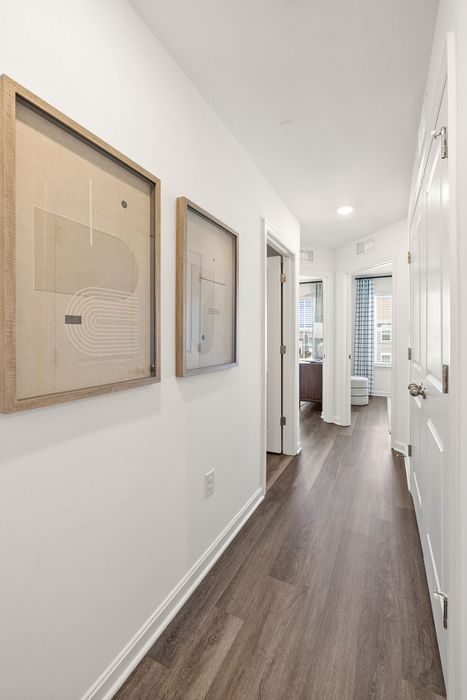 furnished living area of townhome