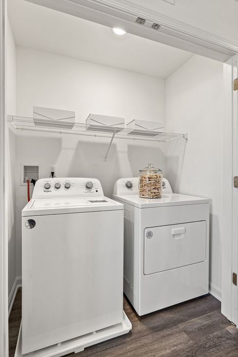 furnished bedroom in townhome