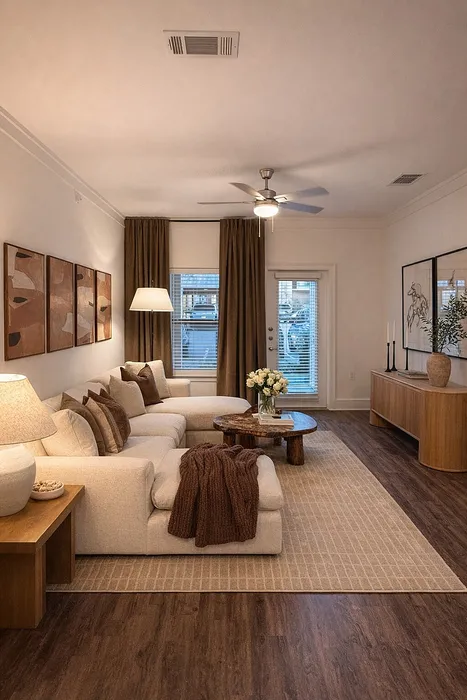 staged living room