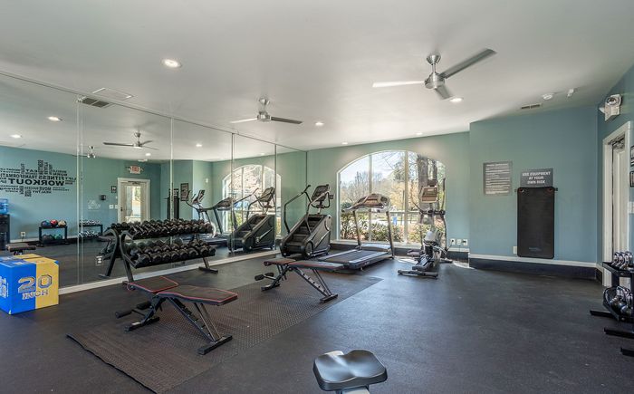 fitness center with equipment
