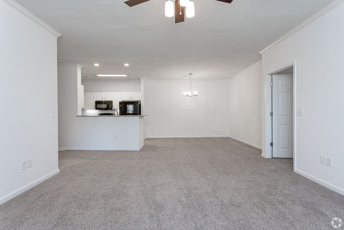 carpeted living room