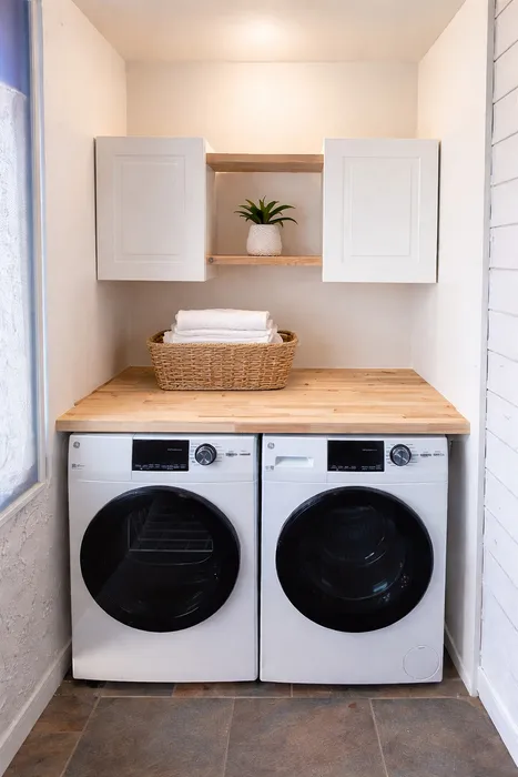 Renovated laundry room