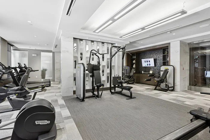 fitness center with equipment