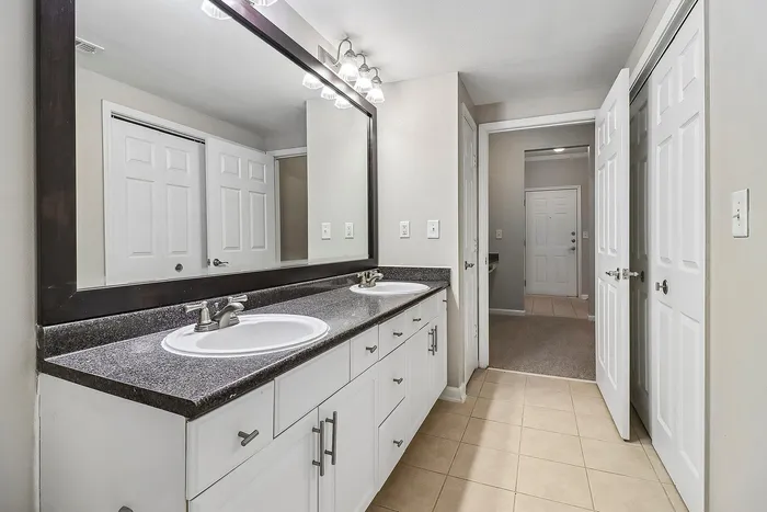 spacious bathroom