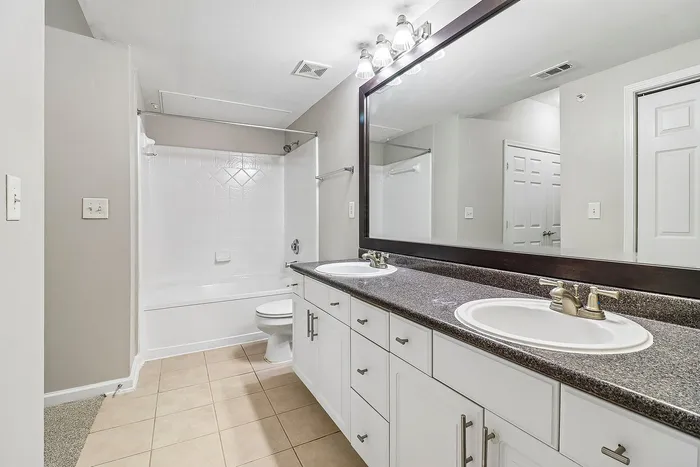 spacious bathroom