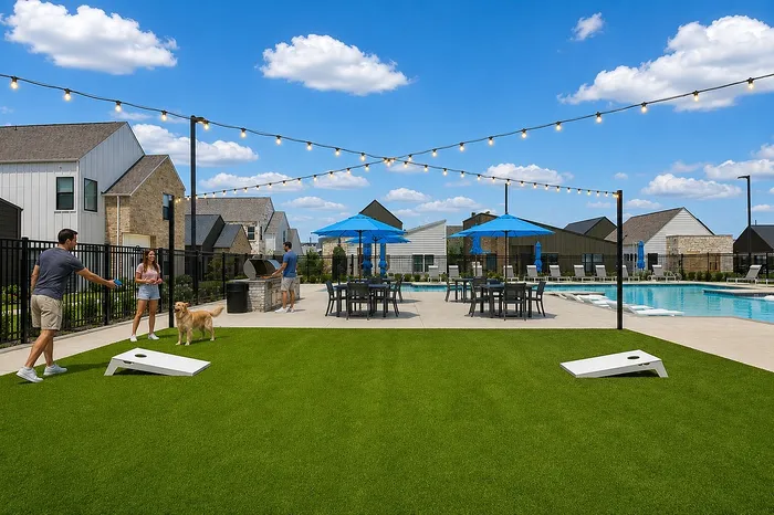 people playing cornhole