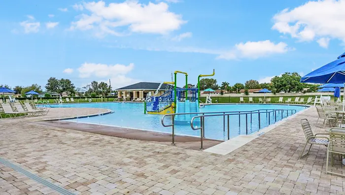 Swimming Pool with Slides