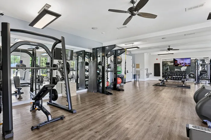 fitness center with equipment