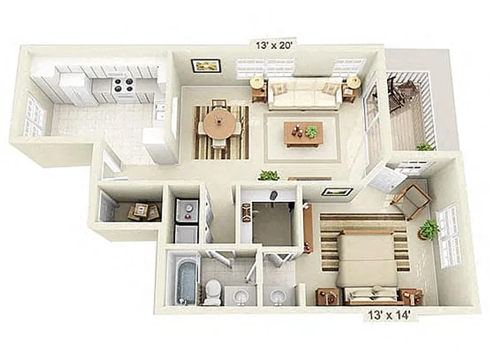 1 Bedroom Downstairs Luxe